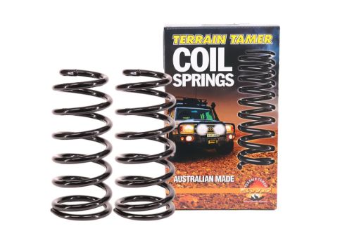 Coils FRONT Raised 30MM TO 50KG suits BULL BAR – Toyota Land Cruiser 80 Series