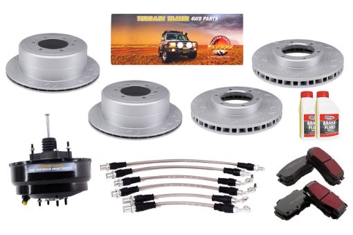 TT Fortified Brake Upgrade KIT NON ABS 4 BOLT Master CYL – Toyota Land Cruiser 80 Series
