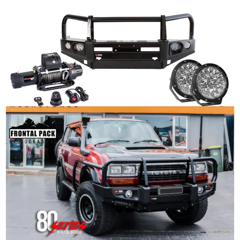 Rockarmor Premium Bullbar Frontal Combo To Suit Toyota Land Cruiser 80 1990-1997