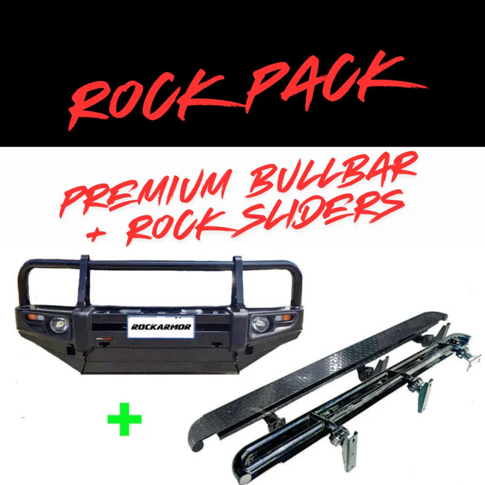 Rockarmor Rock Pack — Toyota Land Cruiser Fj100 Ifs 1998-2007 And Lexus | Premium Bullbar + Rock Sliders